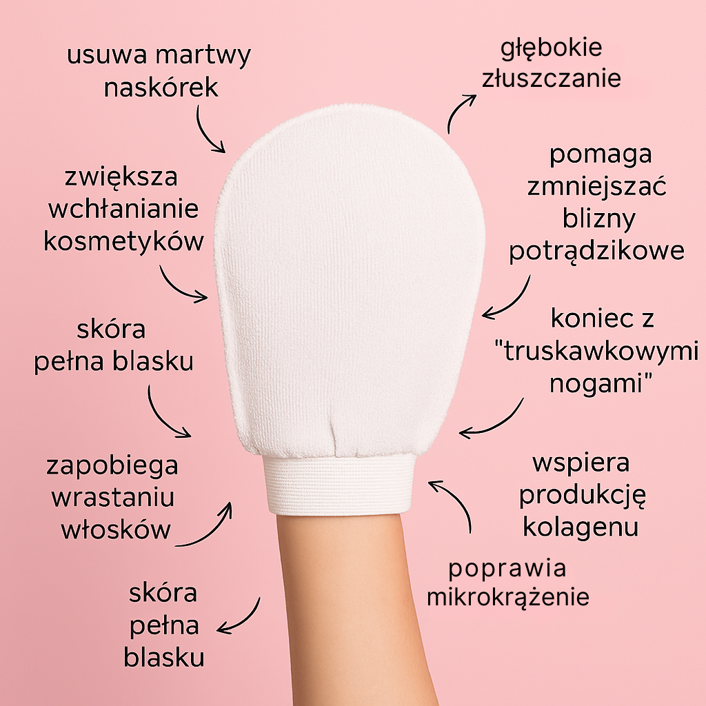 GLADIA rękawica do peelingu ciała (Anti-Ingrown)