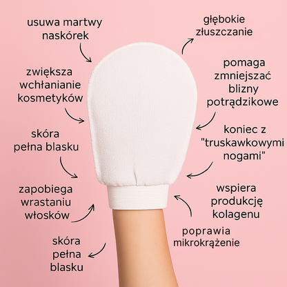 GLADIA rękawica do peelingu ciała (Anti-Ingrown)